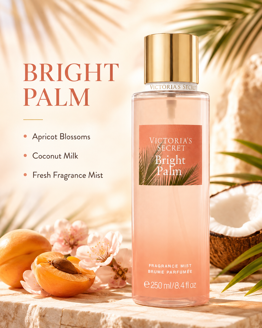 Victoria’s Secret Bright Palm Fragrance Mist, 8.4 oz