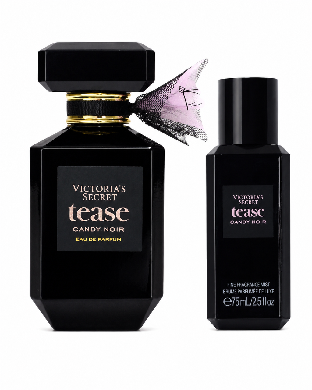 Victoria’s Secret Tease Candy Noir Eau de Parfum & Travel Fine Fragrance Mist Set, 3.4 oz + 2.5 oz