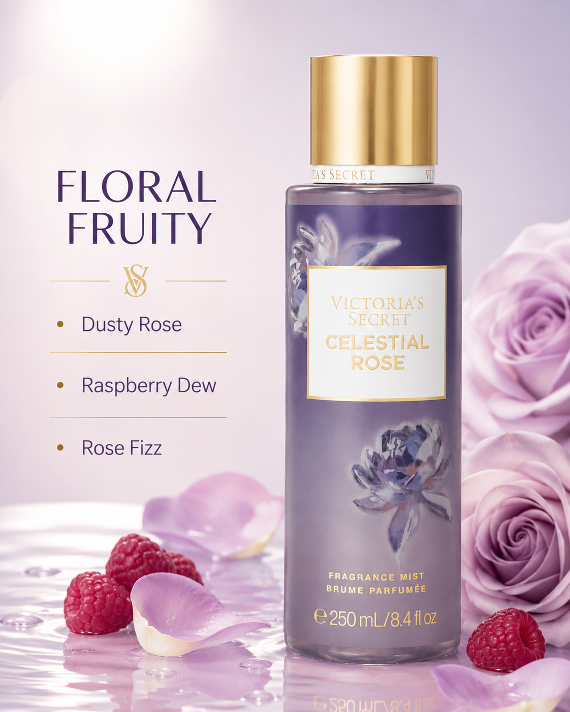 Victoria’s Secret Celestial Rose Ramadan Limited Edition Fragrance Mist 8.4 fl oz