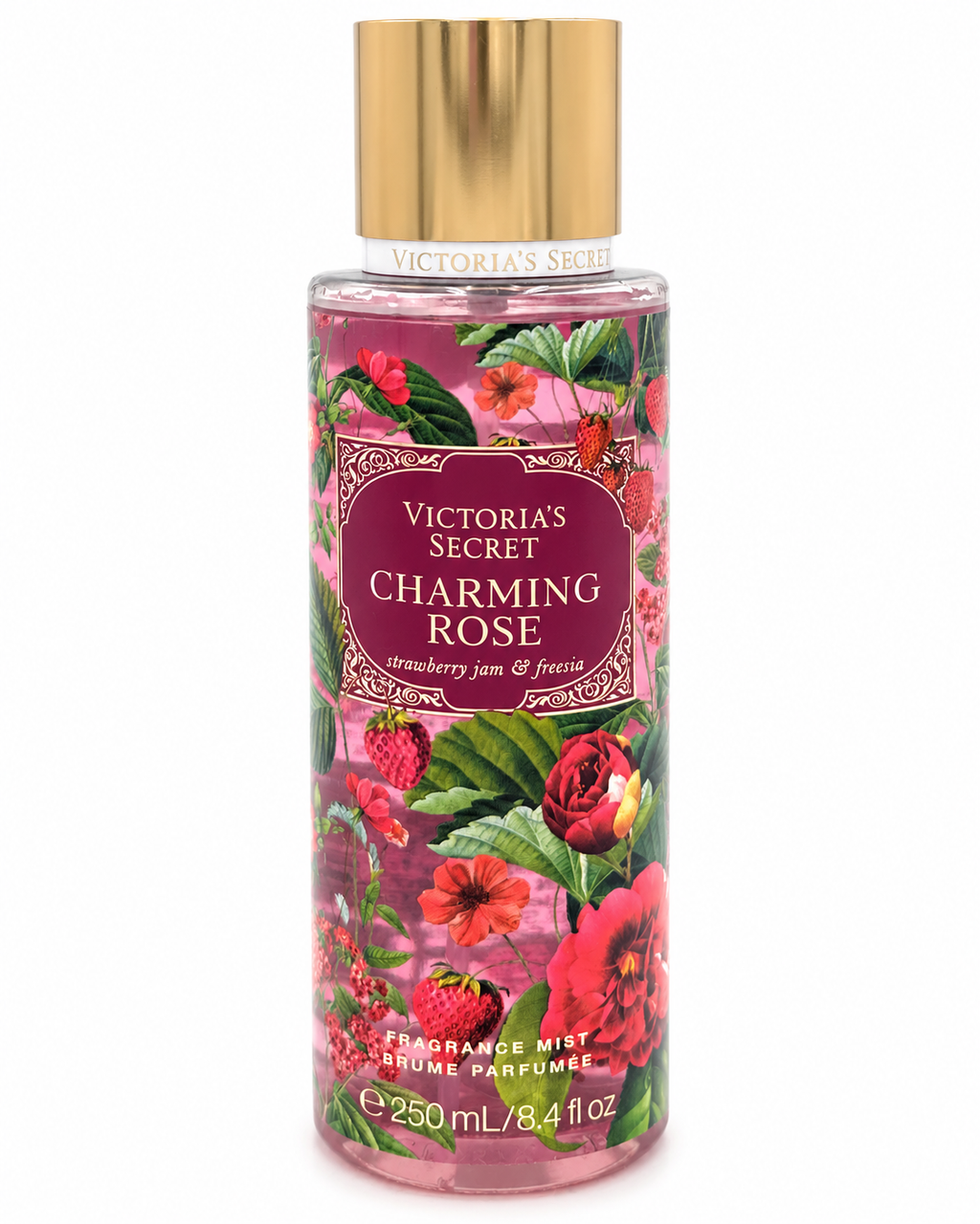 Victoria’s Secret Charming Rose Fragrance Mist – Strawberry Jam & Freesia, 8.4 fl oz