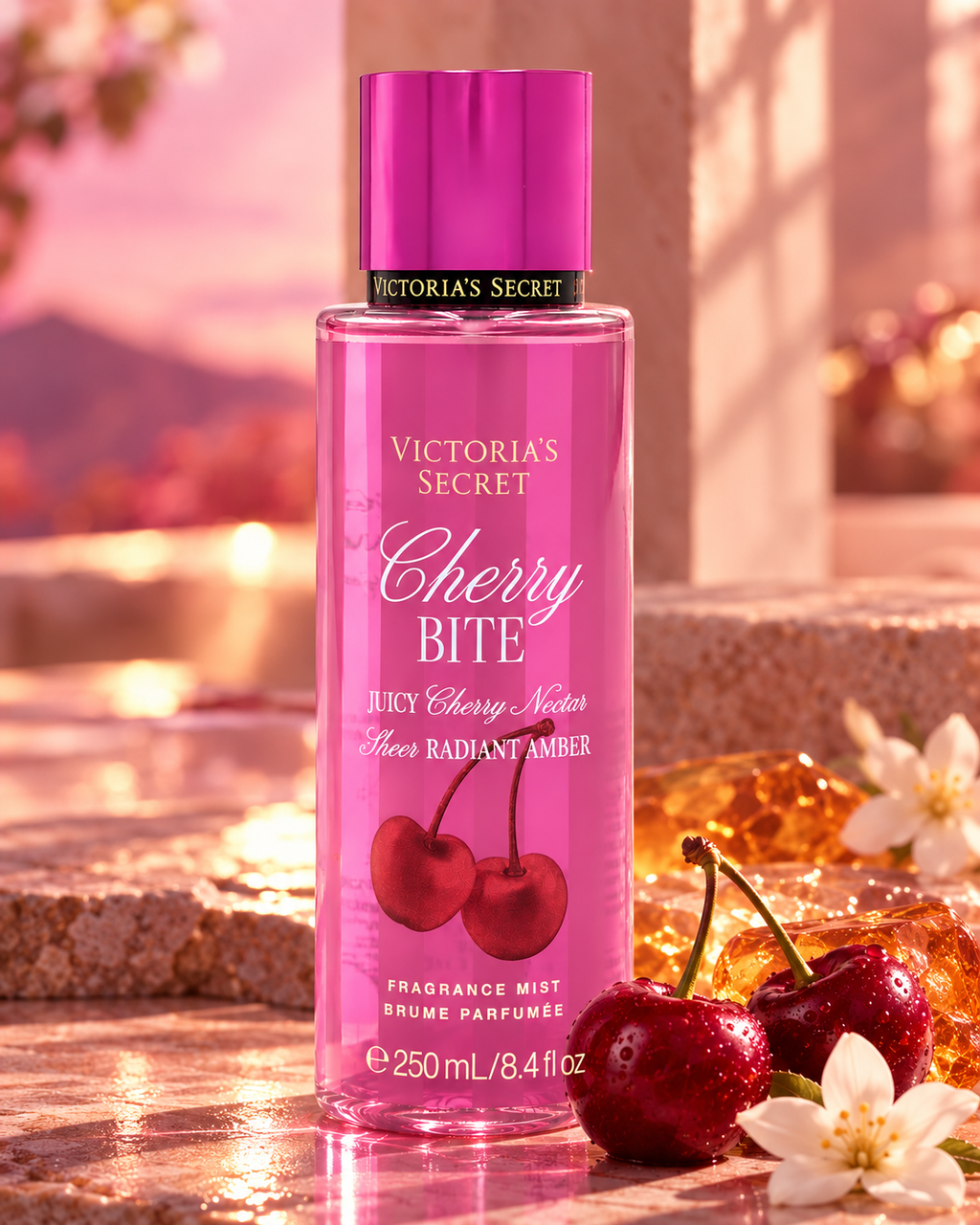 Victoria’s Secret Cherry Bite Fragrance Mist – Fruity Amber, 8.4 fl oz