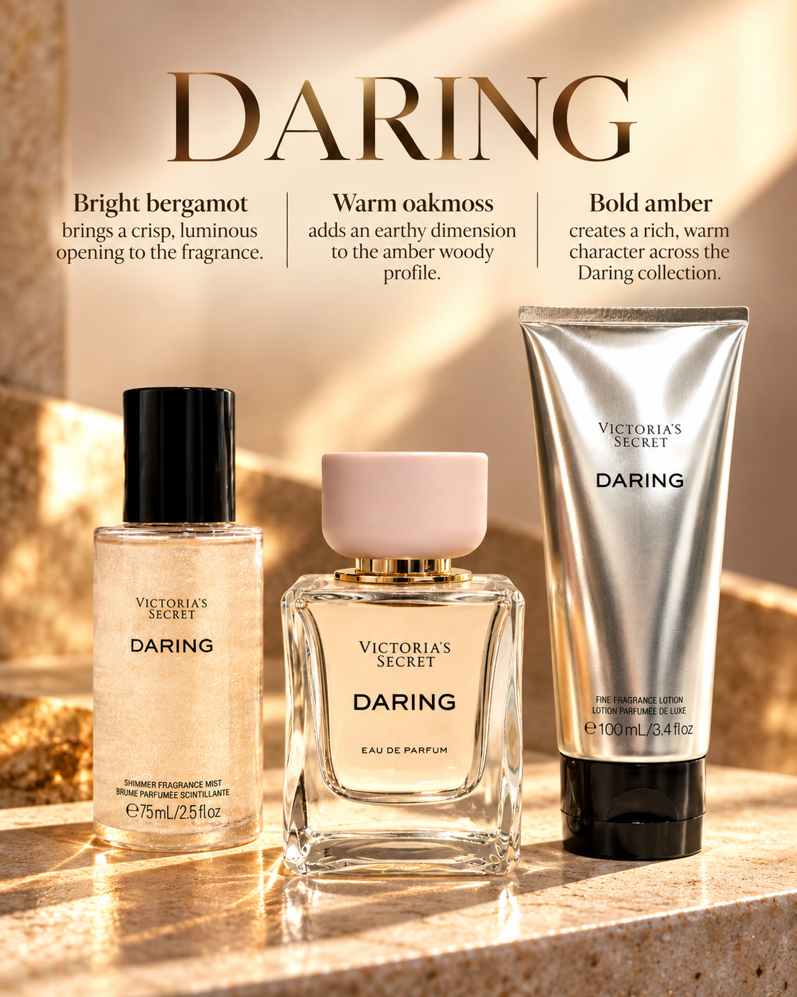 Victoria’s Secret Daring 3-Piece Fragrance Gift Set 50ml