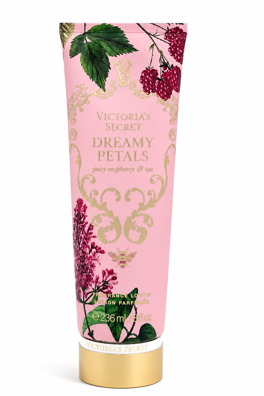 Victoria’s Secret Dreamy Petals Fragrance Lotion, Juicy Raspberry & Tea, 8 oz
