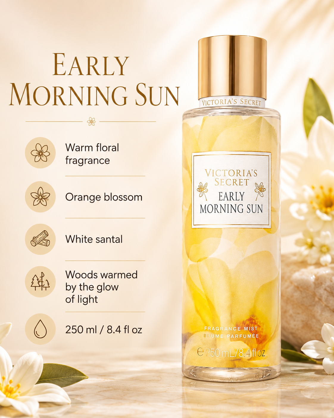 Victoria's Secret Early Morning Sun Fragrance Mist, 8.4 fl oz