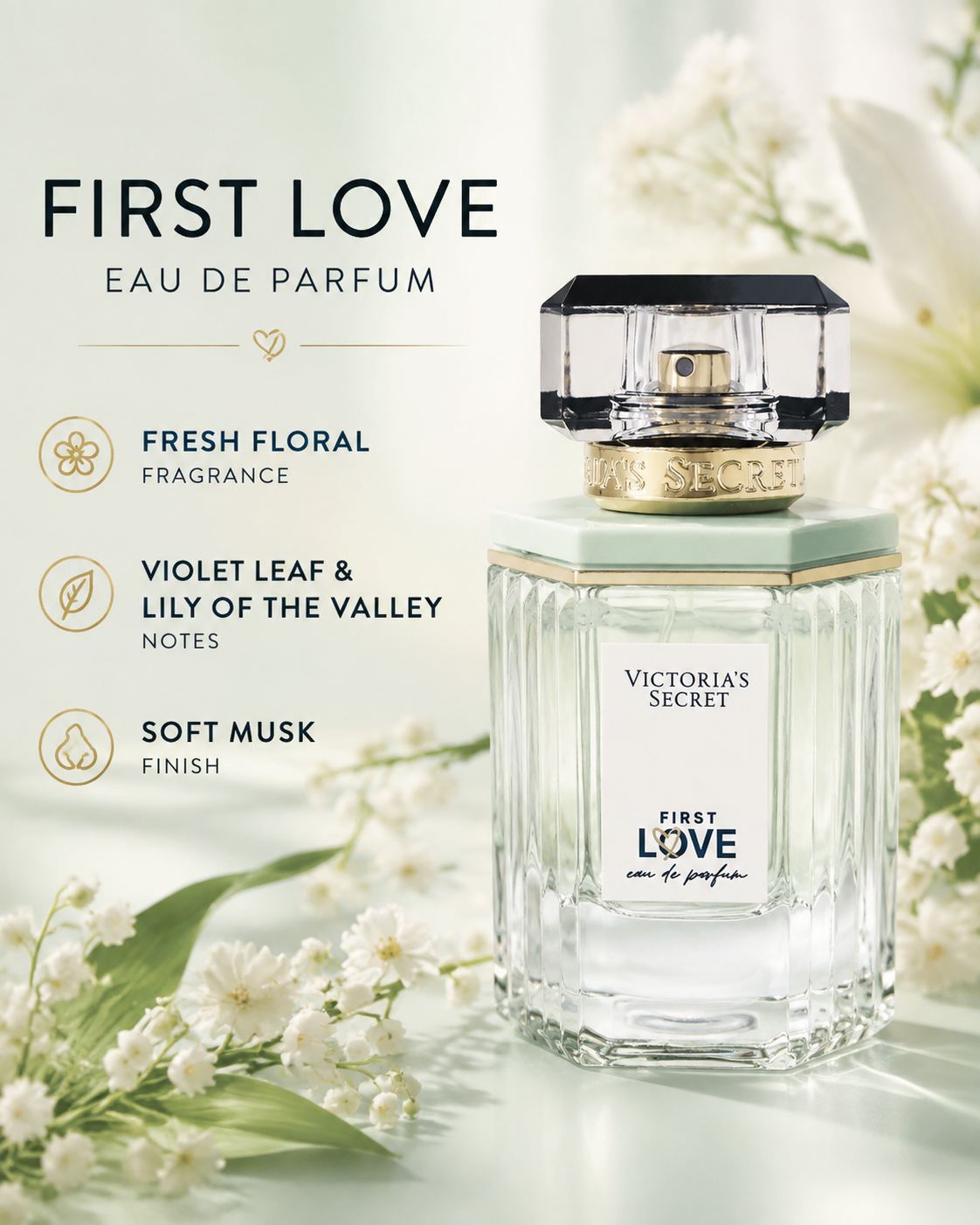 Victoria’s Secret First Love Eau de Parfum for Women 3.4 fl oz
