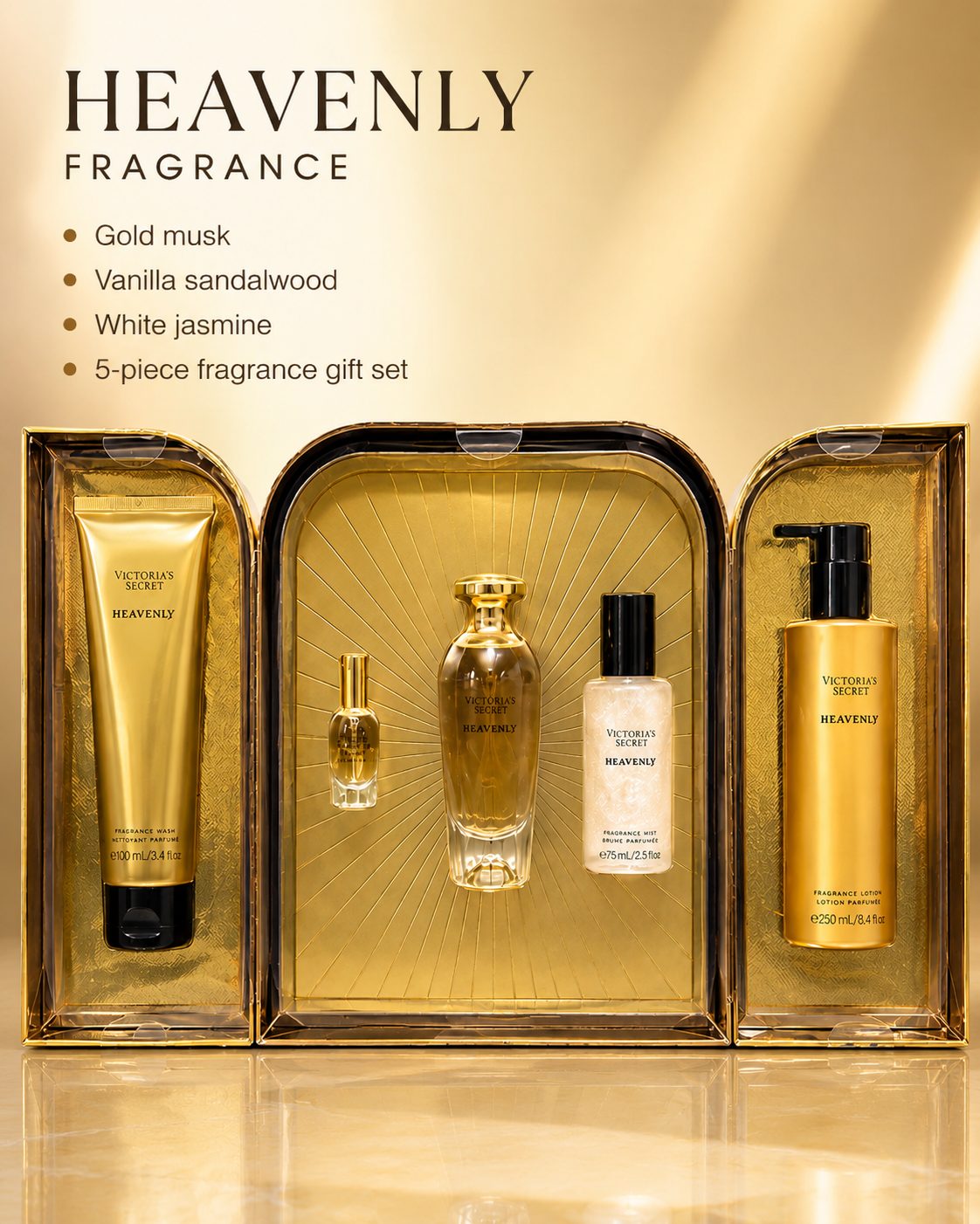 Victoria’s Secret Heavenly Fragrance Gift Set, 5-Piece