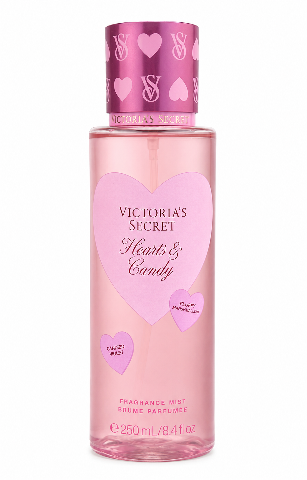 Victoria’s Secret Hearts & Candy Fragrance Mist – Fluffy Marshmallow & Candied Violet, 8.4 fl oz