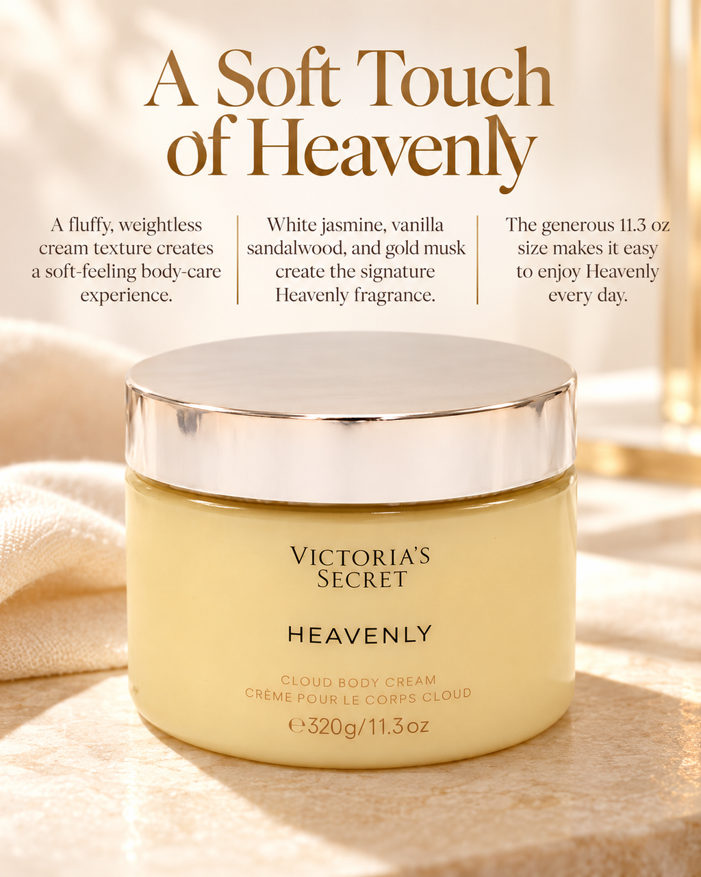 Victoria's Secret Heavenly Cloud Body Cream 11.3 oz