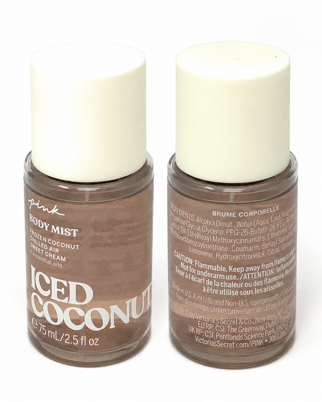 Victoria's Secret PINK Iced Coconut Body Mist 2.5 fl oz