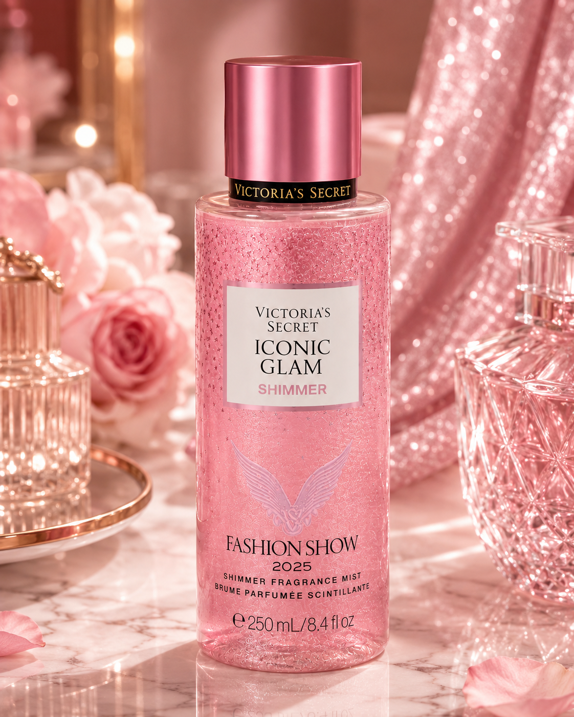 Victoria’s Secret Iconic Glam Shimmer Fragrance Mist, 8.4 fl oz