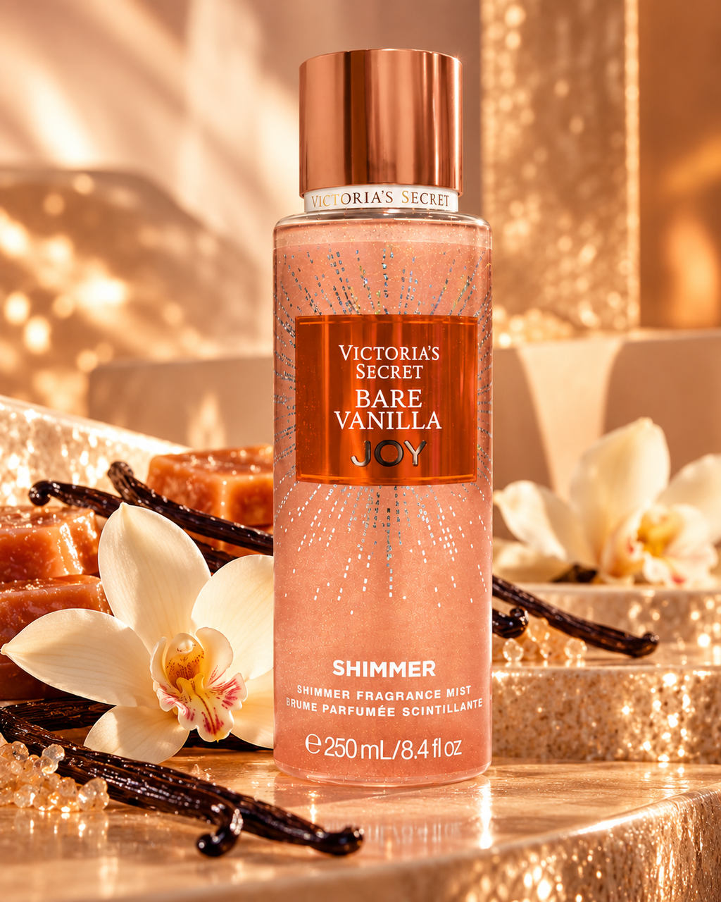 Victoria’s Secret Bare Vanilla Joy Shimmer Fragrance Mist, 8.4 fl oz