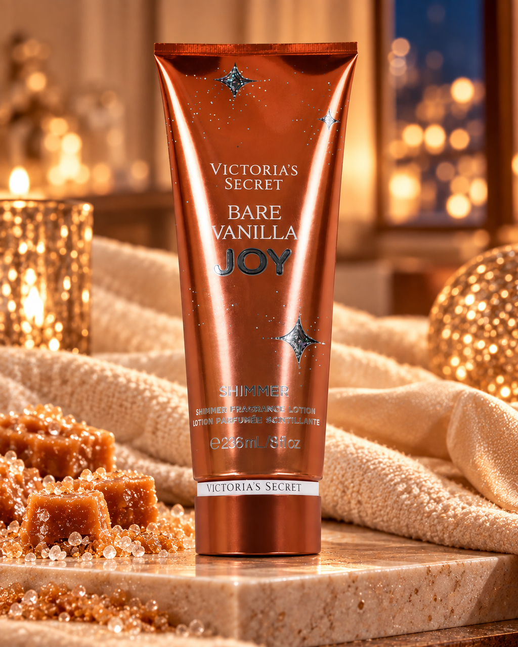 Victoria’s Secret Bare Vanilla Joy Shimmer Fragrance Lotion, 8 oz
