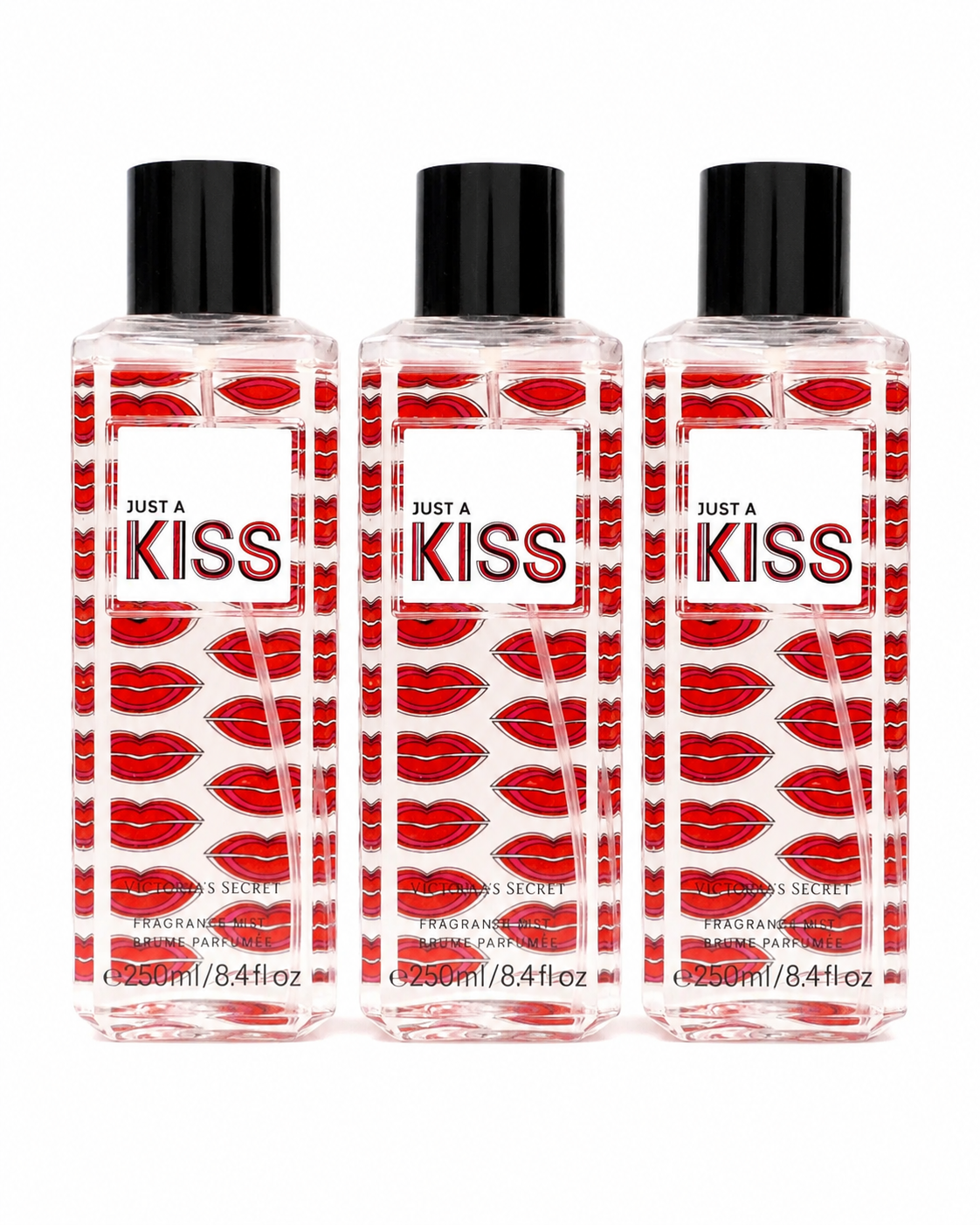Victoria's Secret Just A Kiss Fragrance Mist, 3-Pack, 8.4 fl oz Each