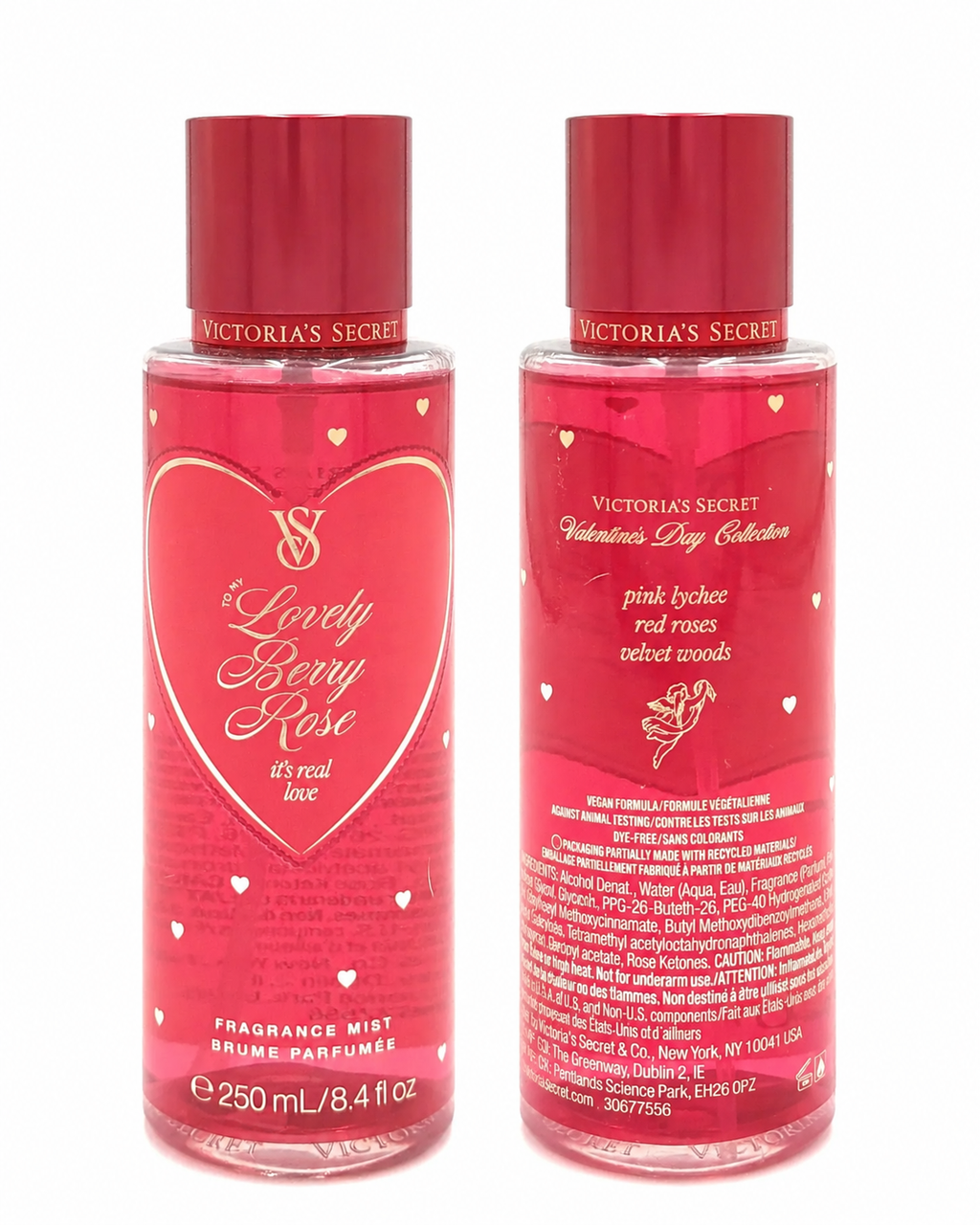 Victoria’s Secret Lovely Berry Rose Fragrance Mist, 8.4 fl oz / 250 mL