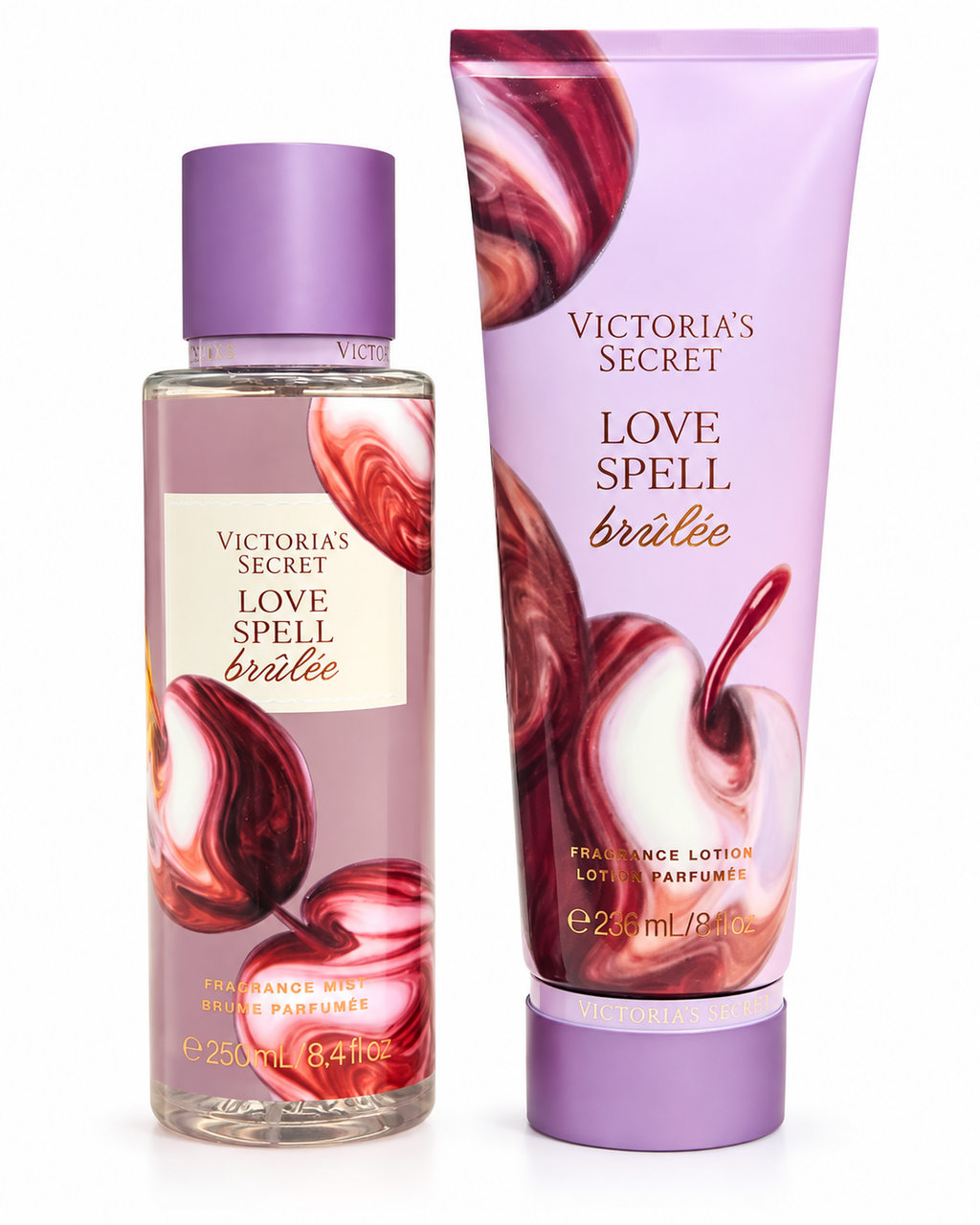 Victoria’s Secret Love Spell Brulee Fragrance Mist & Lotion Set – 2-Piece, 250 ml & 236 ml