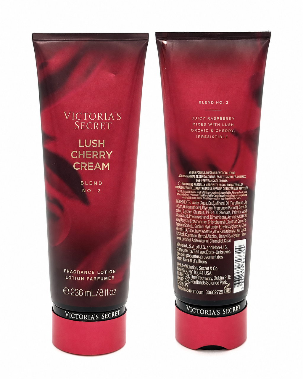 Victoria’s Secret Lush Cherry Cream Fragrance Lotion, Blend No. 2, 8 oz