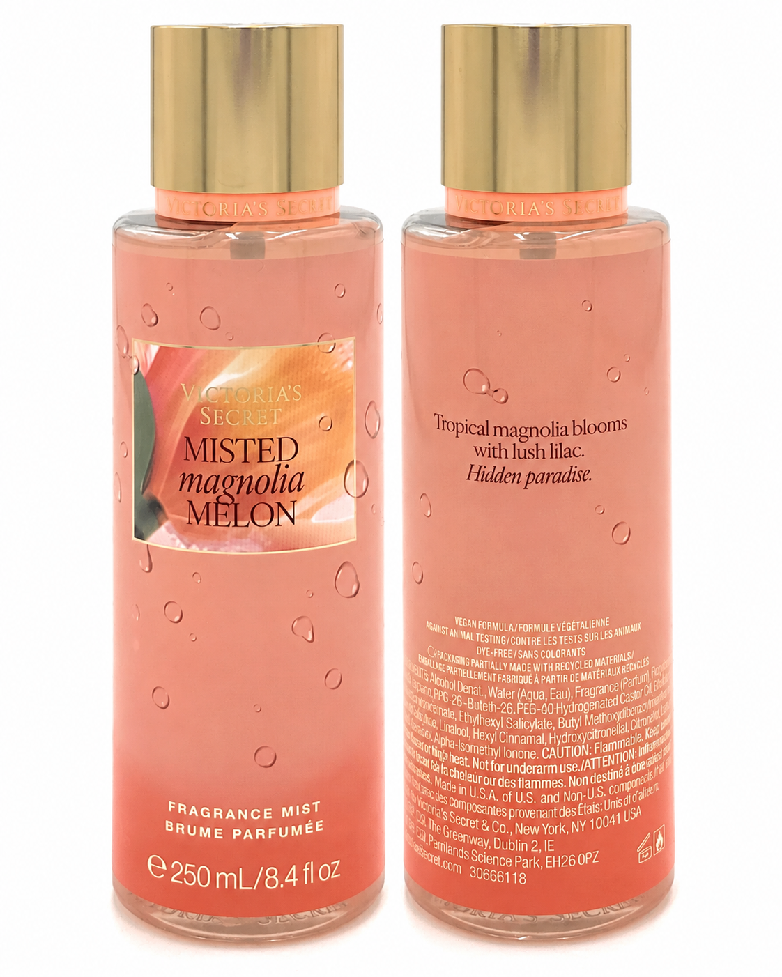 Victoria’s Secret Misted Magnolia Melon Fragrance Mist, 8.4 fl oz / 250 mL