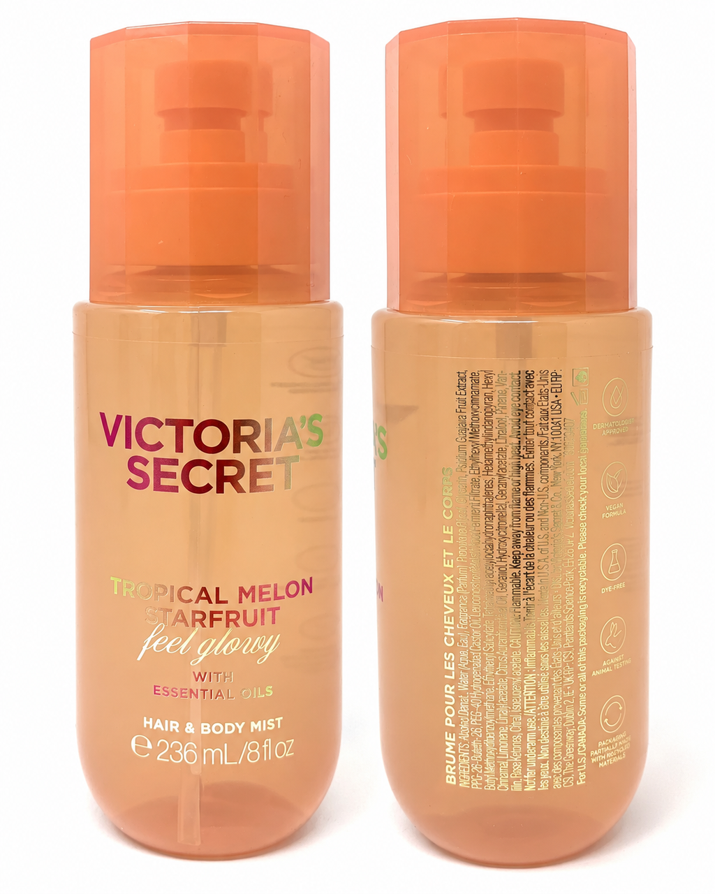 Victoria's Secret Tropical Melon Starfruit Hair & Body Mist 8 fl oz