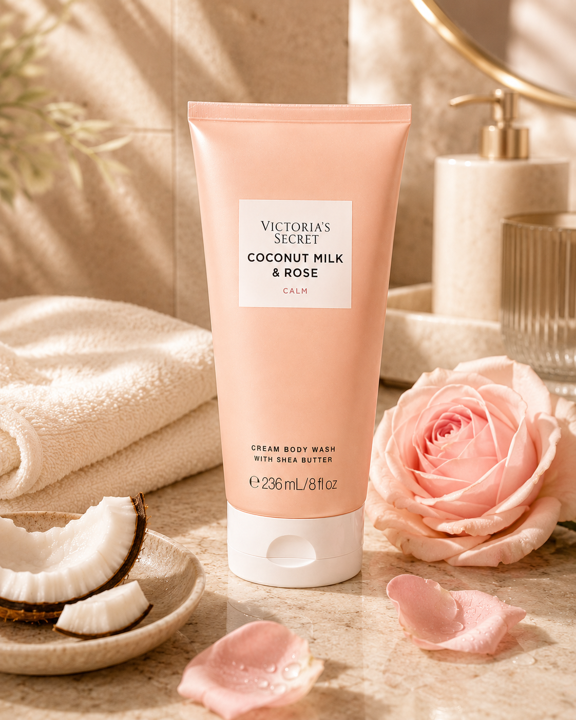 Victoria’s Secret Coconut Milk & Rose Cream Body Wash 8 fl oz