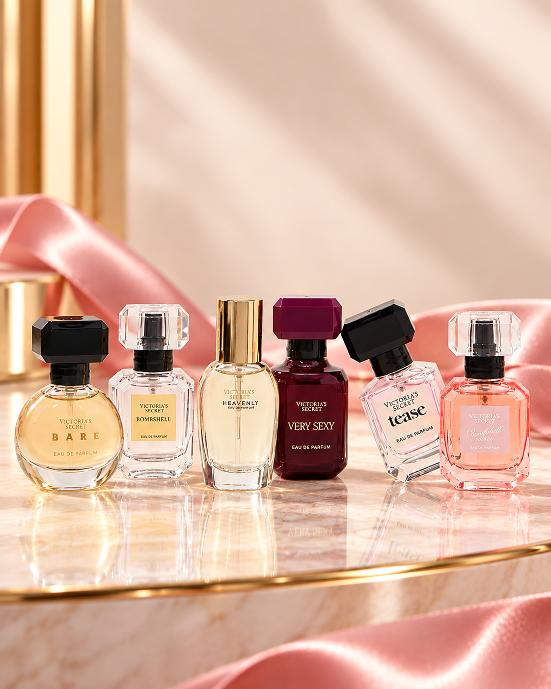 Victoria’s Secret Mini Eau de Parfum Discovery Gift Set – 6-Piece, 0.25 fl oz Each