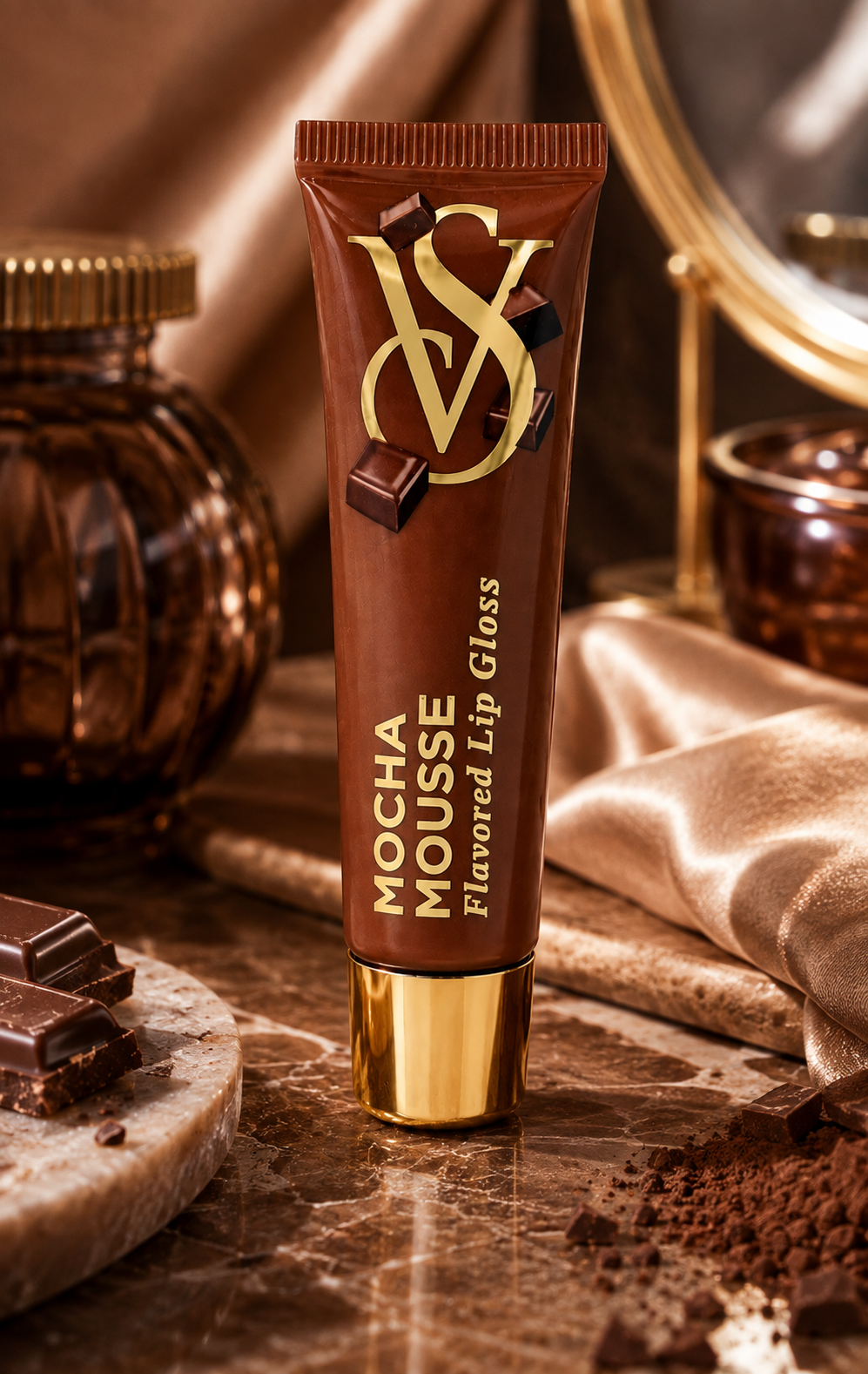 Victoria’s Secret Flavored Lip Gloss Mocha Mousse 0.46 oz