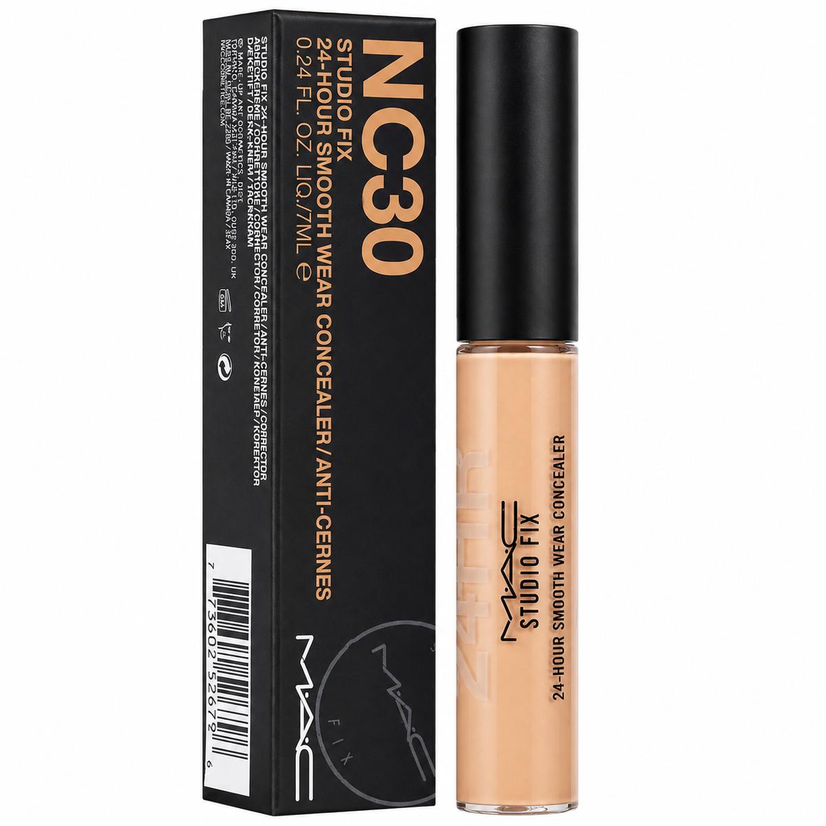 M·A·C Studio Fix 24-Hour Smooth Wear Concealer NC30, 7 mL / 0.24 fl oz