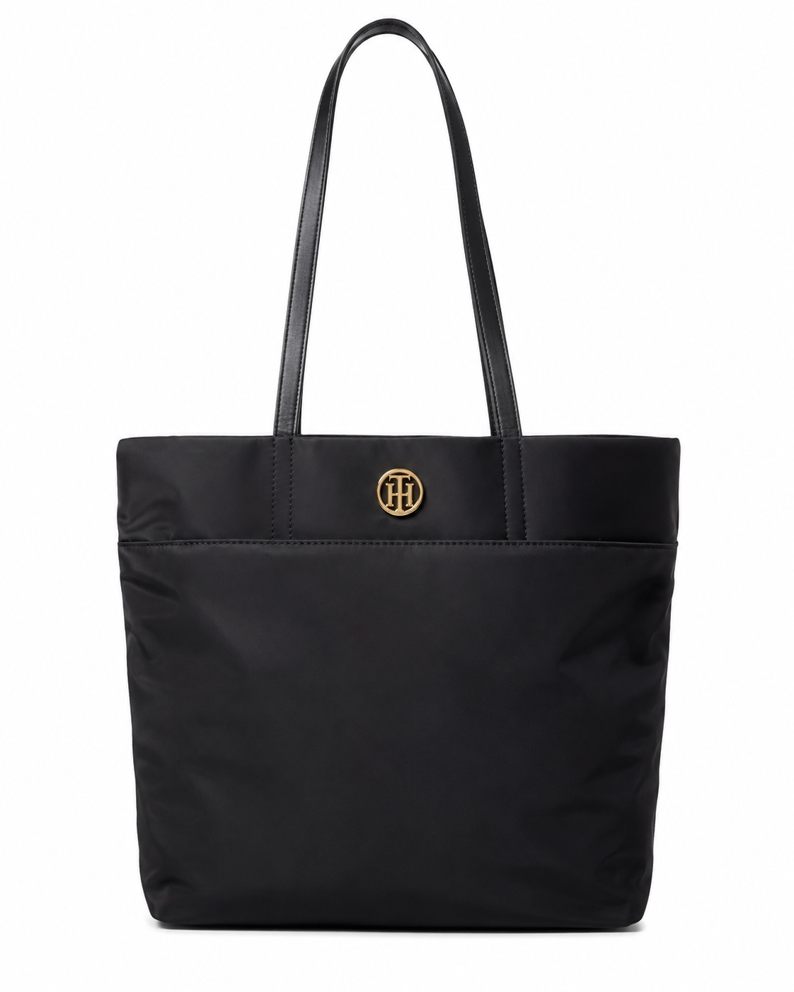 Tommy Hilfiger Nina II Tote Smooth Nylon, Black