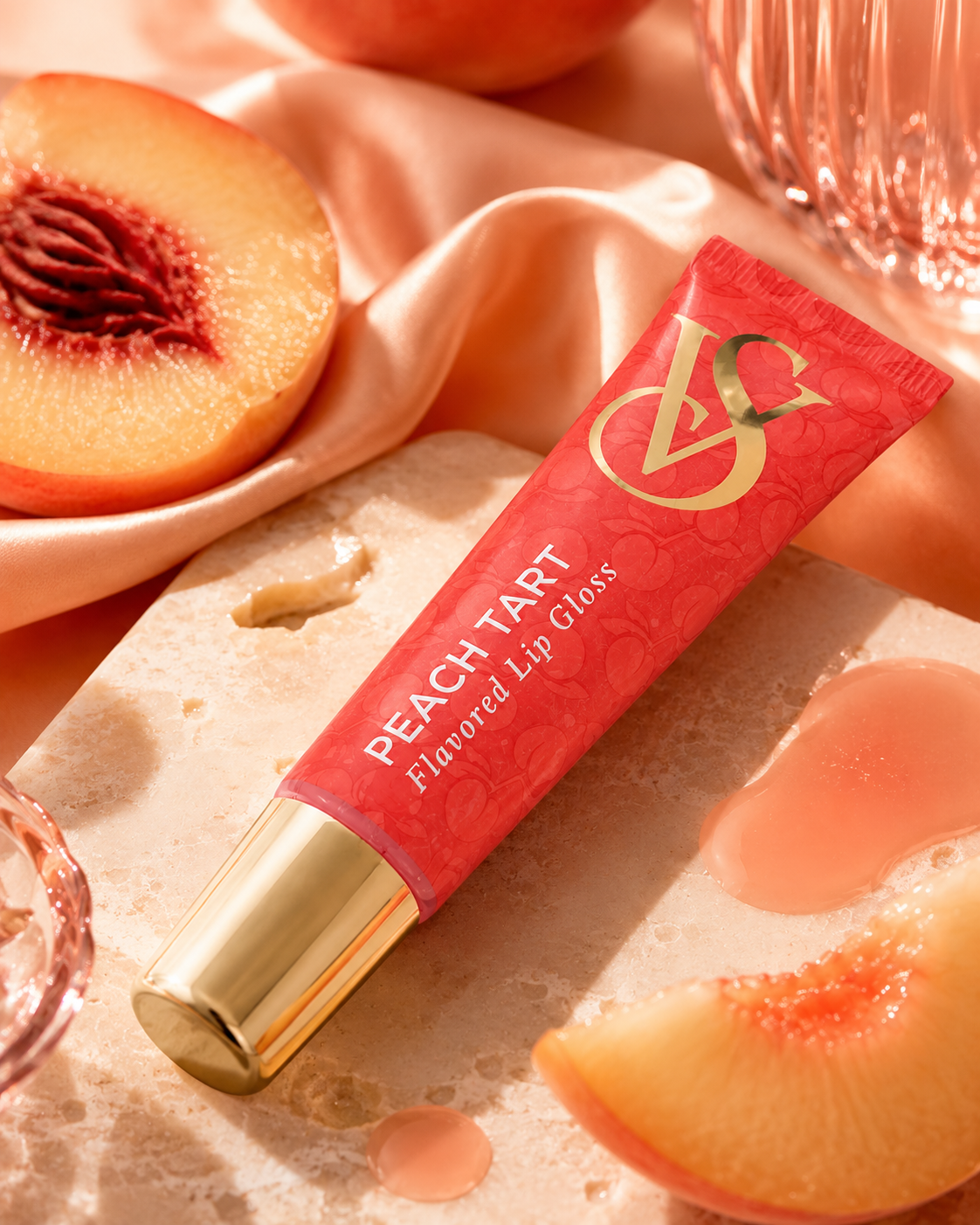 Victoria's Secret Peach Tart Flavor Gloss Lip Gloss, 0.46 oz.