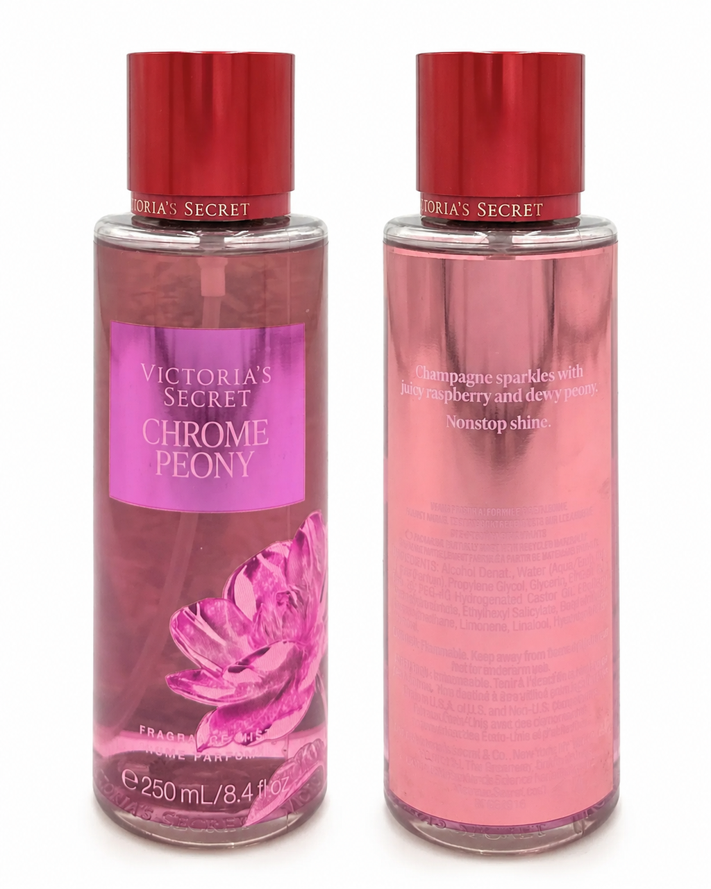 Victoria’s Secret Chrome Peony Body Mist – Floral Fruity Fragrance, 8.4 fl oz (250 mL)