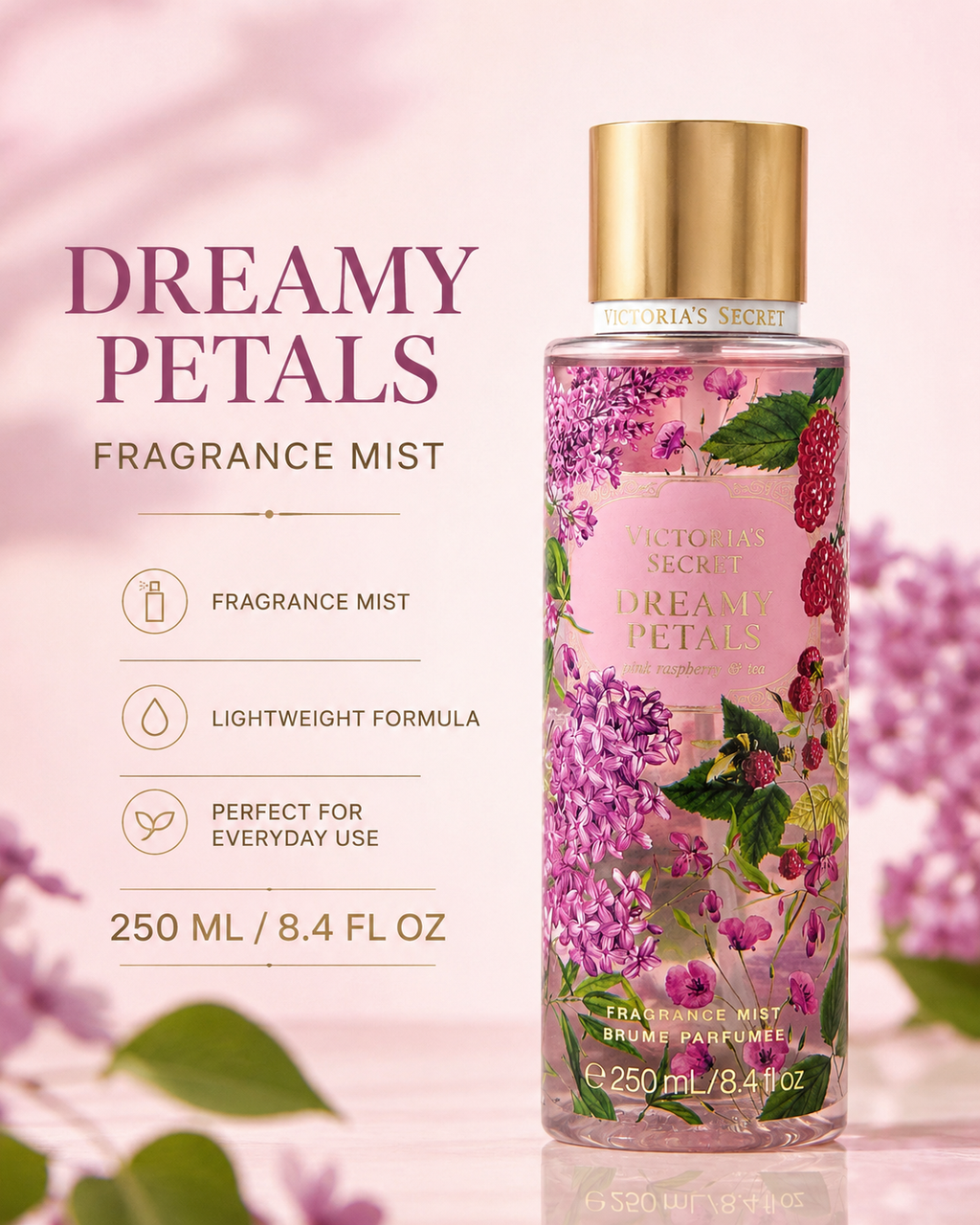 Victoria’s Secret Dreamy Petals Fragrance Mist 8.4 fl oz