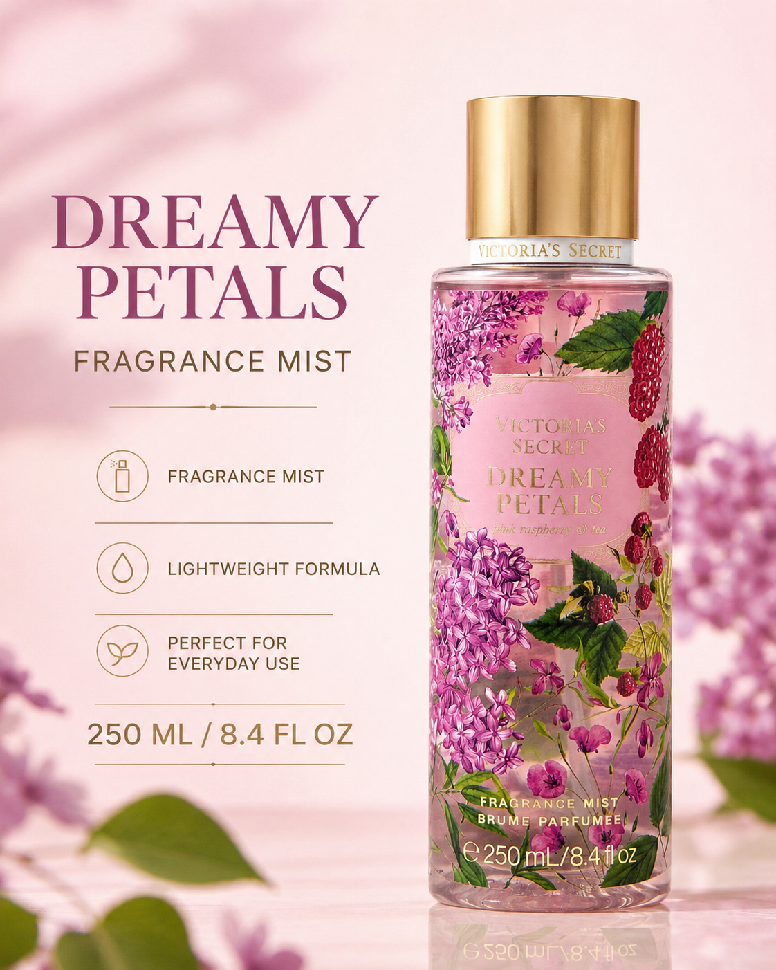 Victoria’s Secret Dreamy Petals Fragrance Mist 8.4 fl oz
