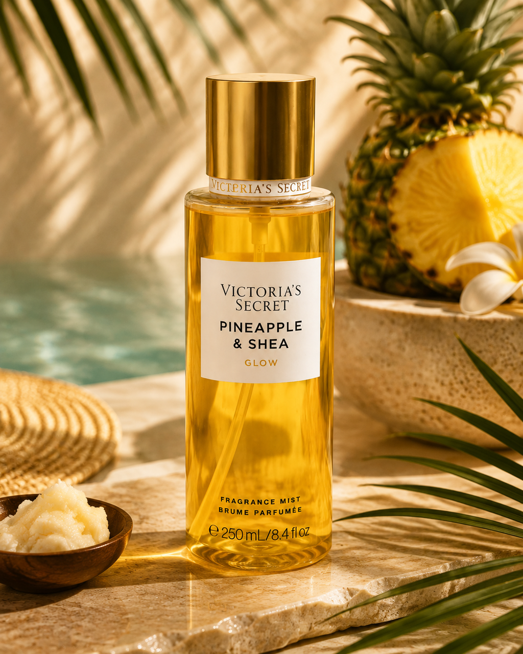 Victoria’s Secret Pineapple & Shea Glow Fragrance Mist 250 mL / 8.4 fl oz