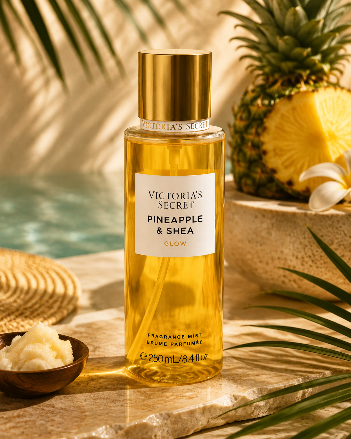 Victoria’s Secret Pineapple & Shea Glow Fragrance Mist 250 mL / 8.4 fl oz