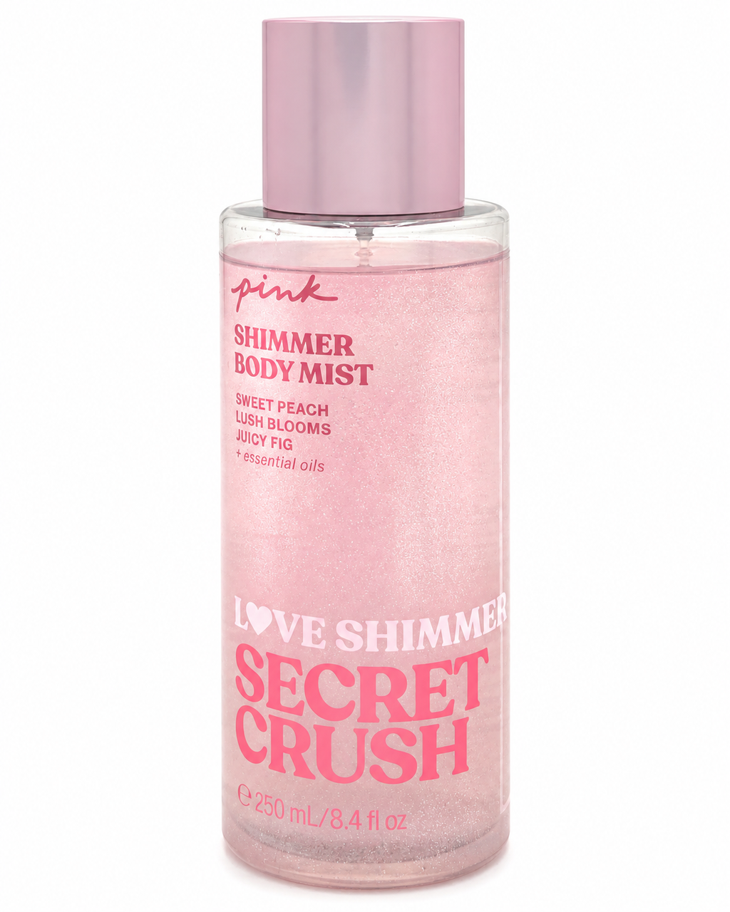 Victoria’s Secret PINK Love Shimmer Secret Crush Shimmer Body Mist, 8.4 fl oz
