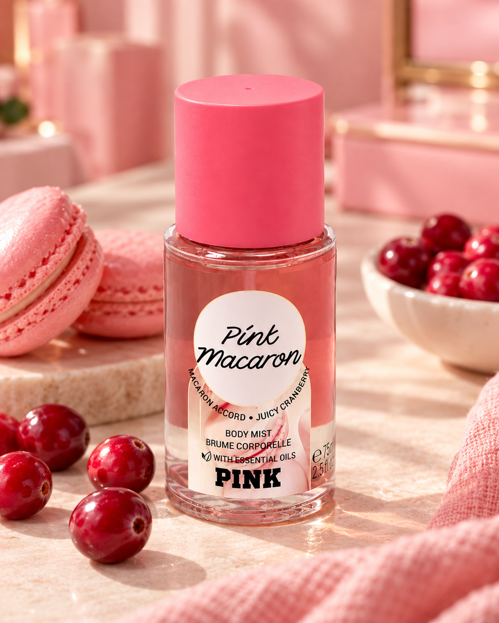 Victoria's Secret PINK Pink Macaron Body Mist, 2.5 fl oz