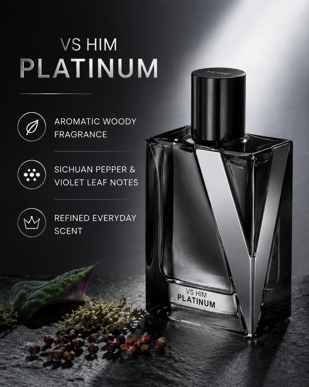 Victoria’s Secret VS HIM Platinum Eau de Parfum 1.7 oz
