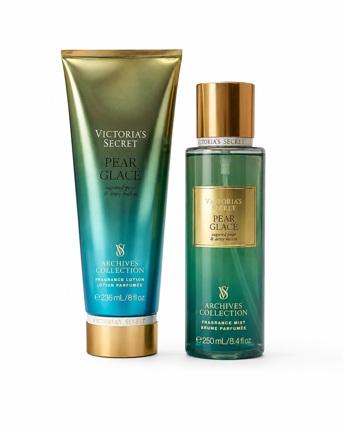 Victoria’s Secret Pear Glacé Archives Collection Fragrance Set – Mist & Lotion