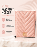 Victoria’s Secret PINK Blush Quilted Passport Holder Travel Case