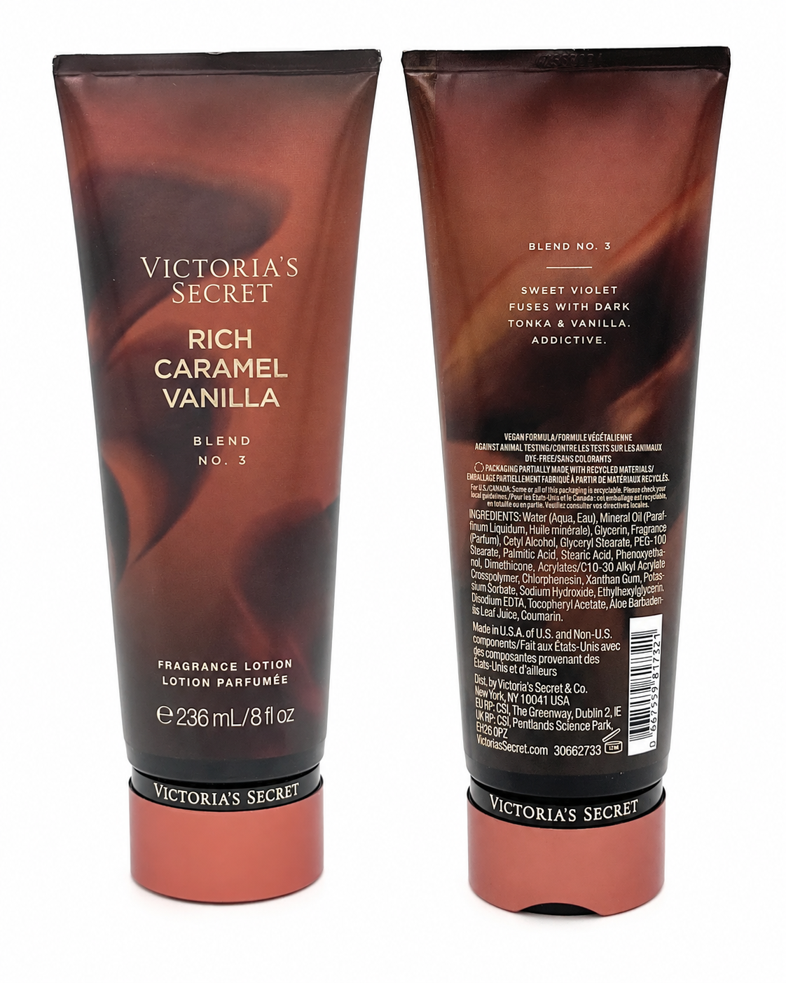 Victoria’s Secret Rich Caramel Vanilla Blend No. 3 Fragrance Lotion, 8 fl oz