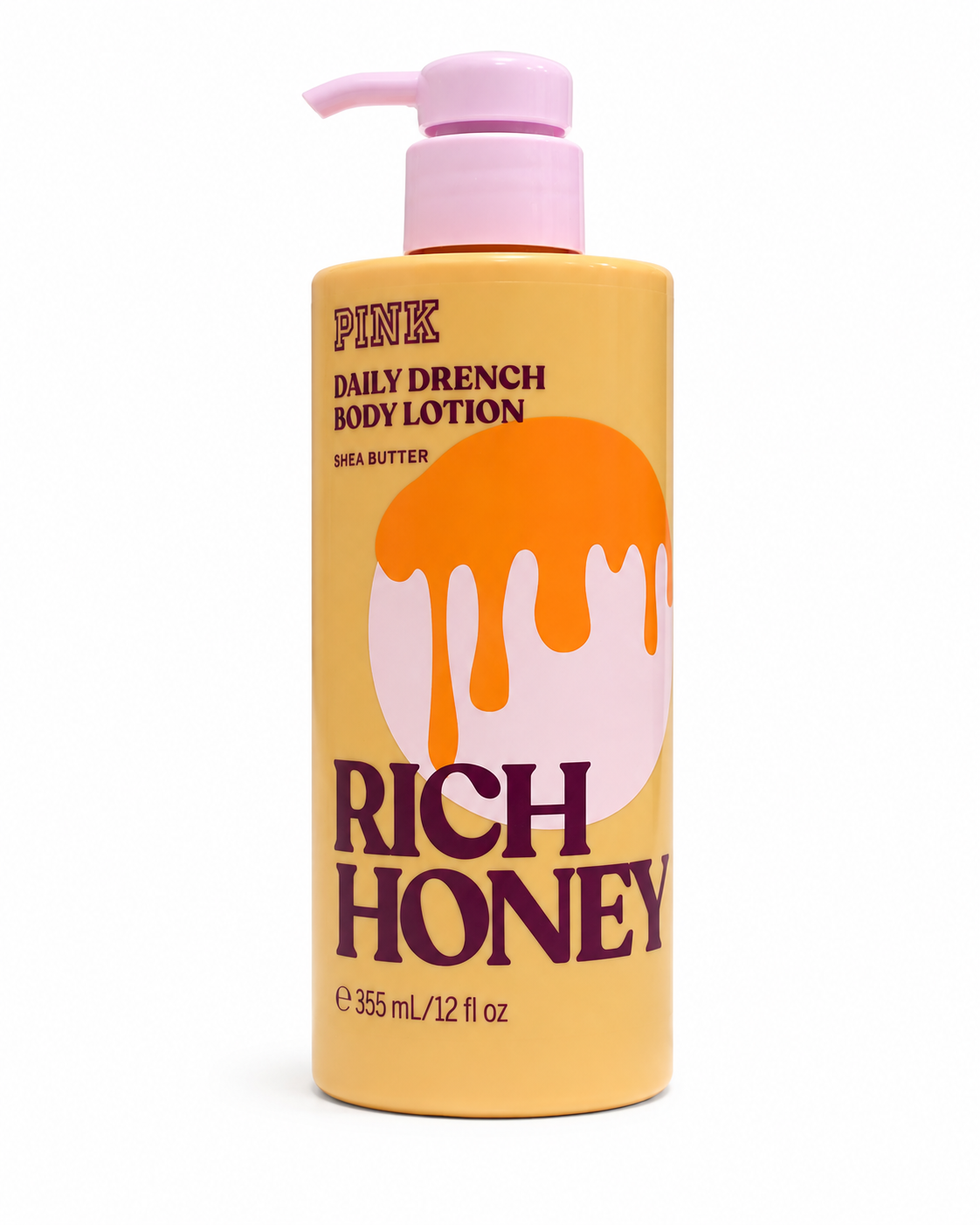 PINK Rich Honey Daily Drench Body Lotion with Shea Butter, 12 fl oz