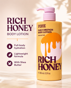 PINK Rich Honey Daily Drench Body Lotion with Shea Butter, 12 fl oz