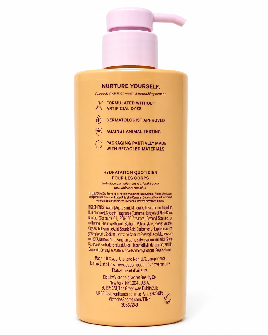 PINK Rich Honey Daily Drench Body Lotion with Shea Butter, 12 fl oz