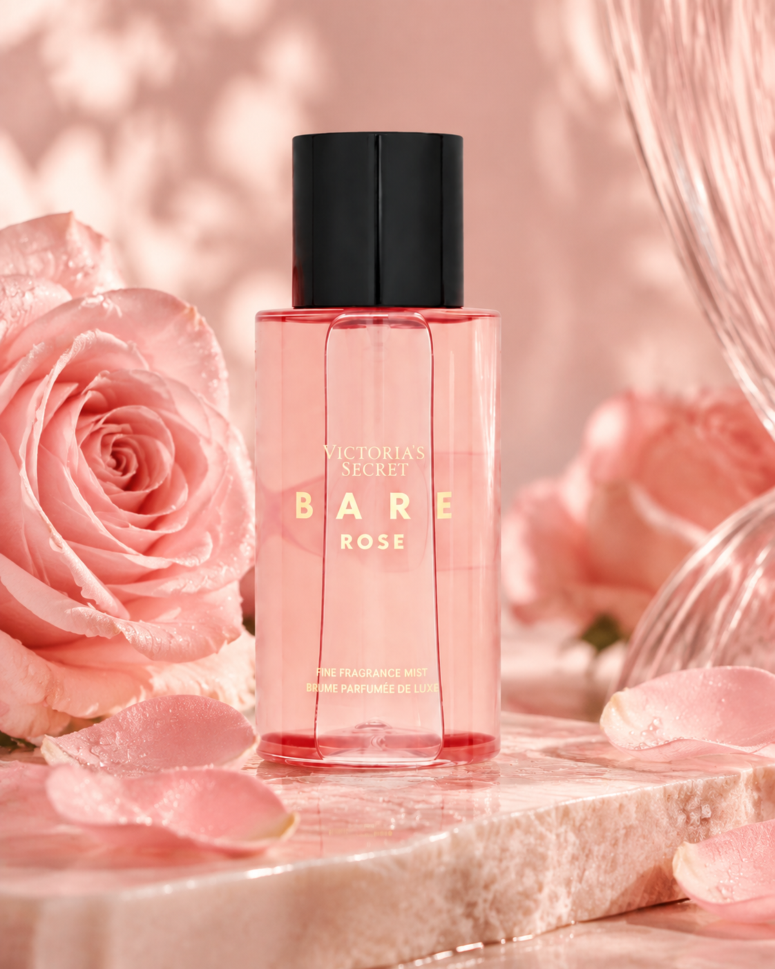 Victoria’s Secret Bare Rose Fine Fragrance Mist Travel Size 2.5 oz