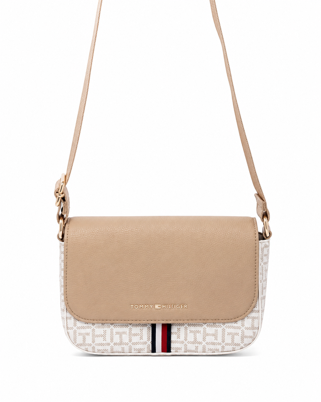 Tommy Hilfiger Ruby II White Logo Crossbody Bag