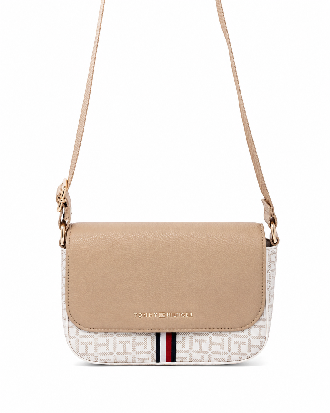 Tommy Hilfiger Ruby II White Logo Crossbody Bag