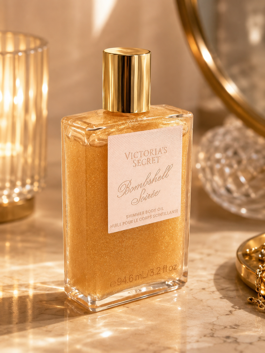 Victoria’s Secret Bombshell Soirée Shimmer Body Oil, 3.2 fl oz / 94.6 mL