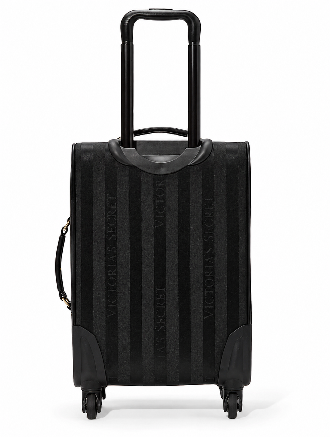 Victoria’s Secret The 72-Hour Carry-On Rolling Suitcase, Black Logo Jacquard Stripe