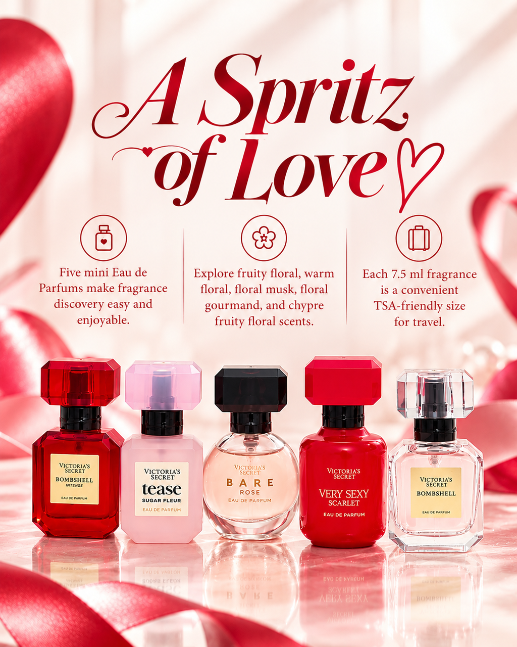 Victoria’s Secret A Spritz of Love 5-Piece EDP Gift Set