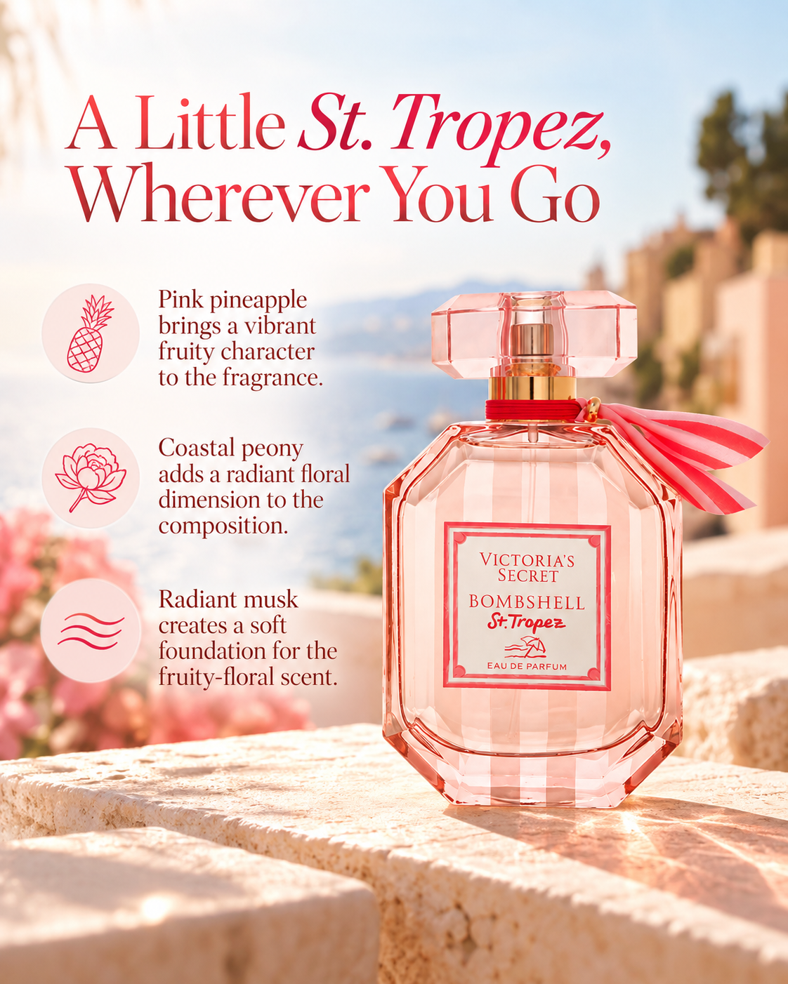 Victoria's Secret Bombshell St. Tropez Eau de Parfum 3.4 oz