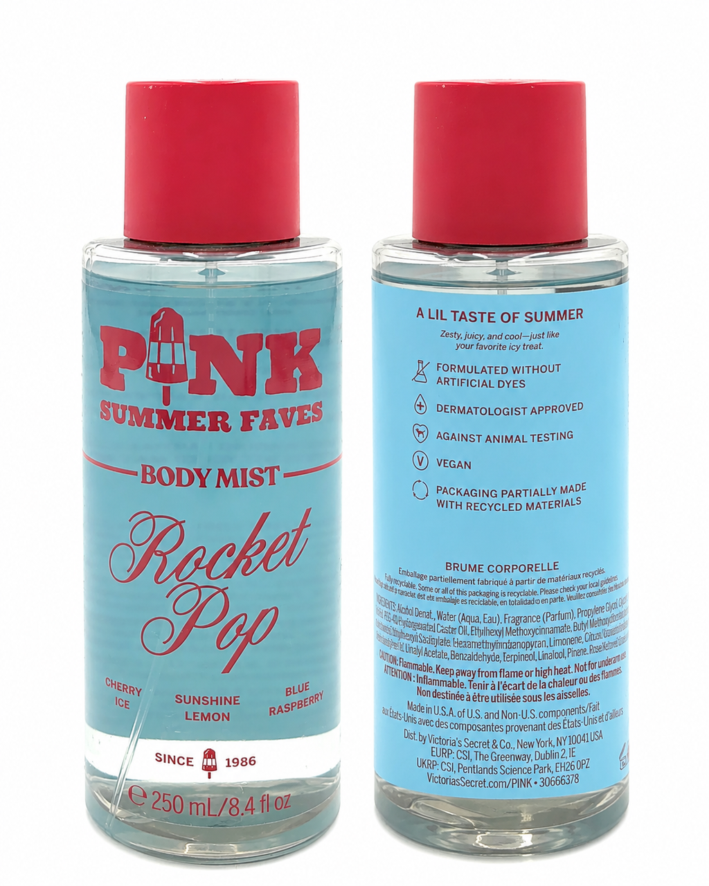 Victoria's Secret Pink Rocket Pop Body Mist 8.4 Fl Oz